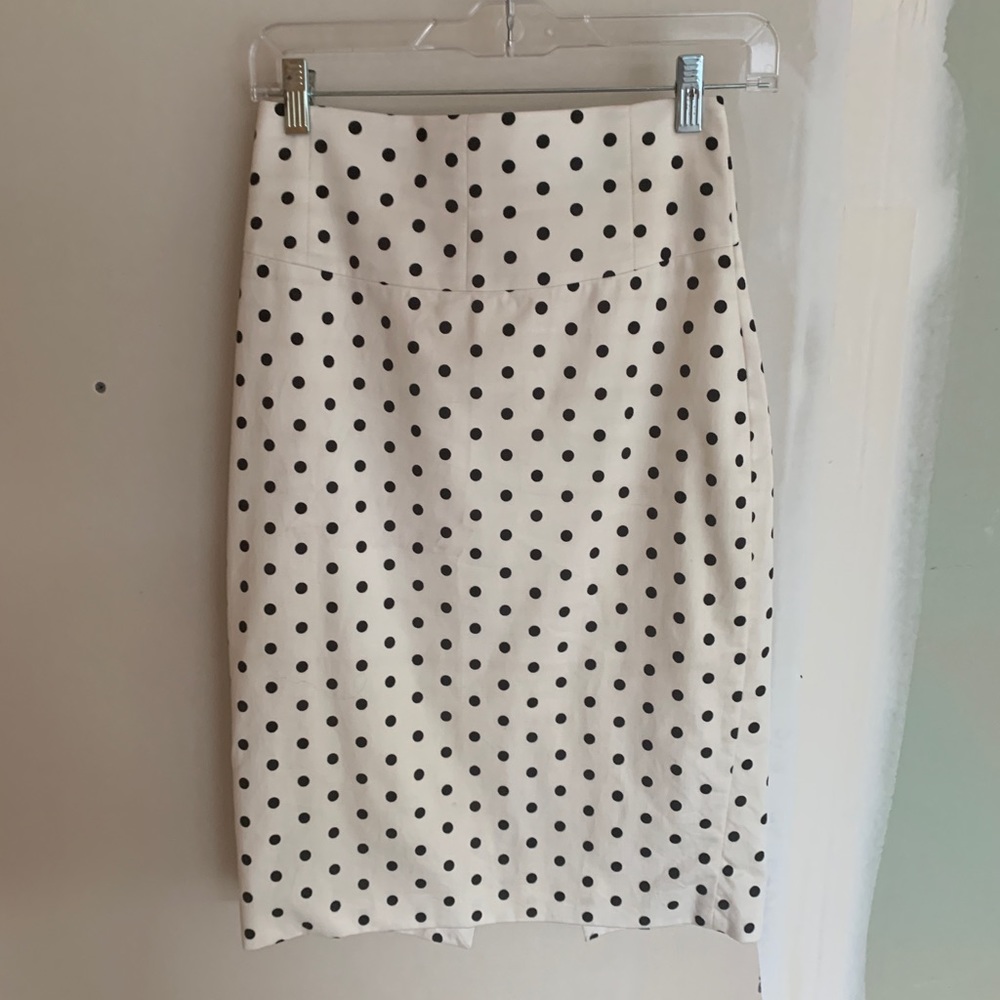 Express Polka Dot Pencil Skirt